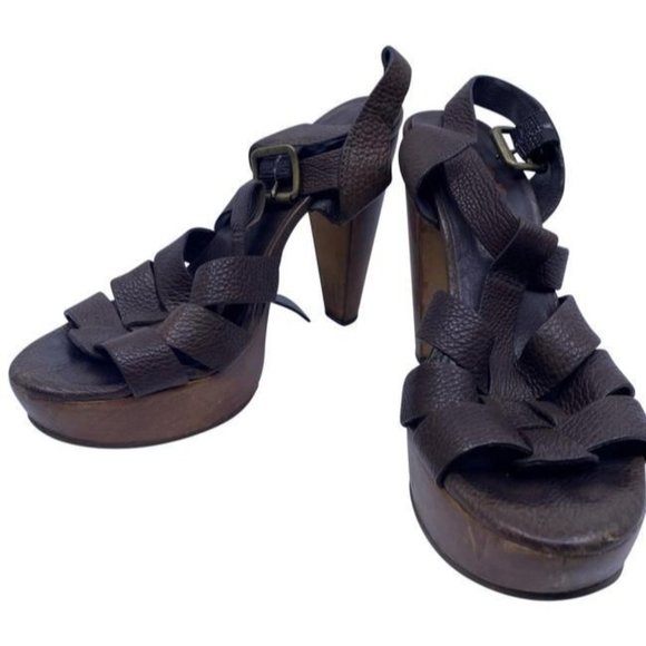 Michael Kors Shoes - Michael Kors Brown Leather Mid Heel Pumps Size Us